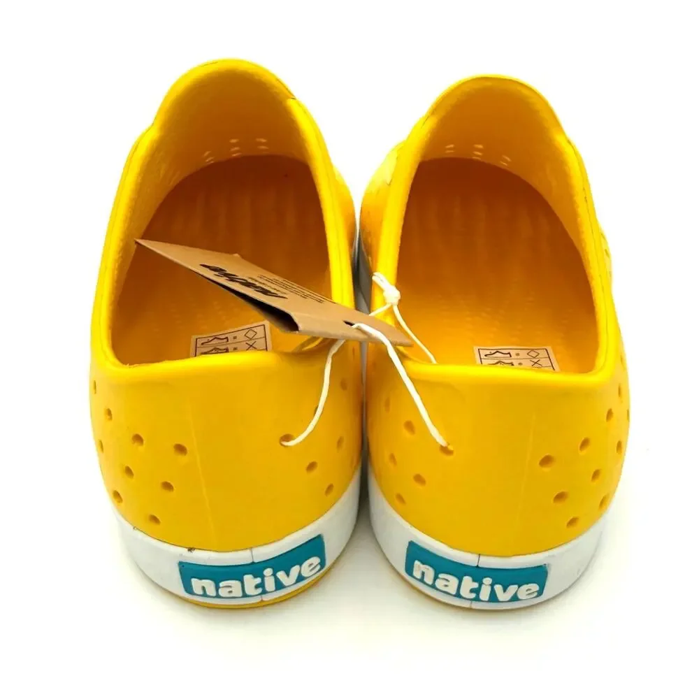 NEW! Native Jefferson Child Shoes - Crayon Yellow/Shell White - c13